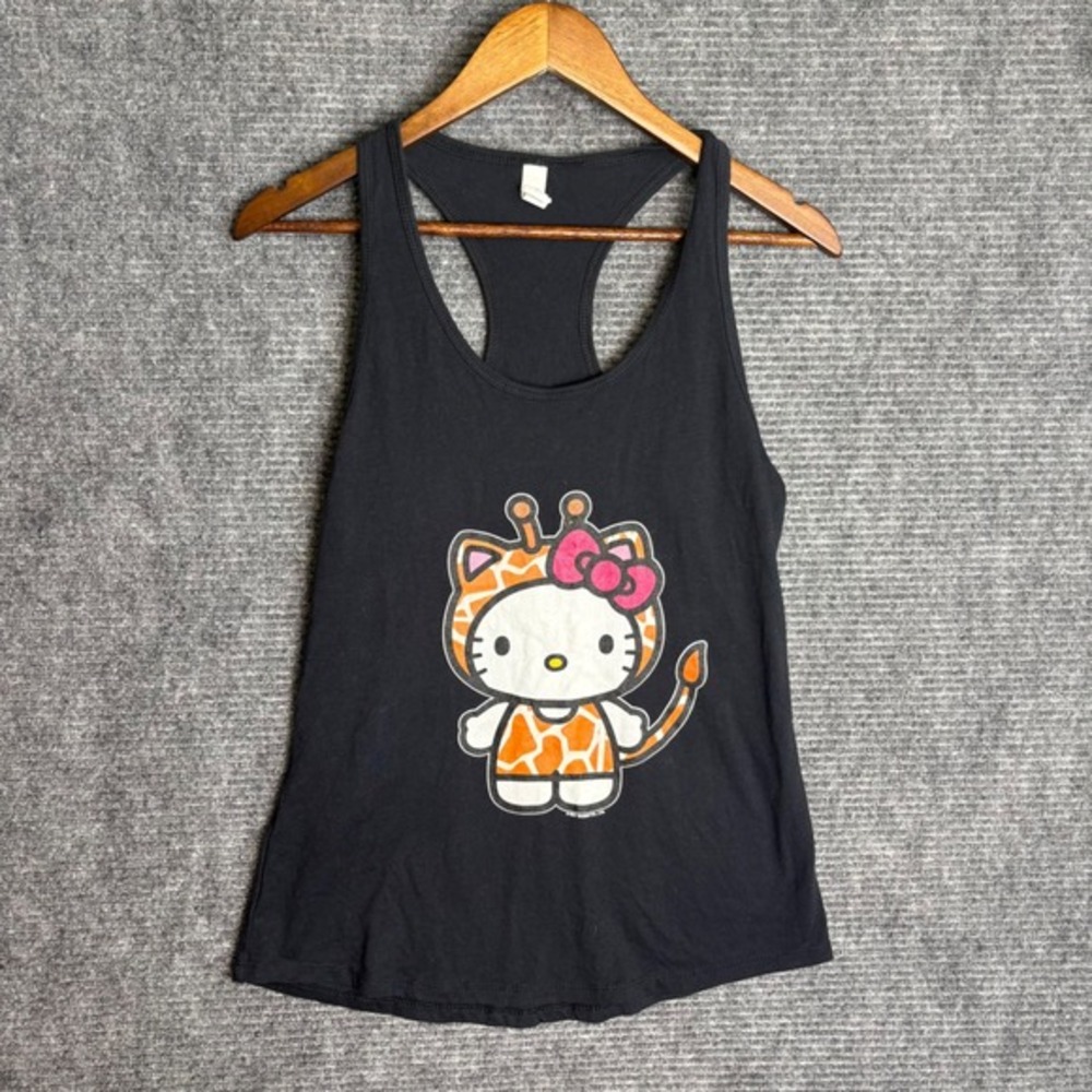 Hello Kitty Sanrio Giraffe Costume Racerback Tank Top Black Large 2021
